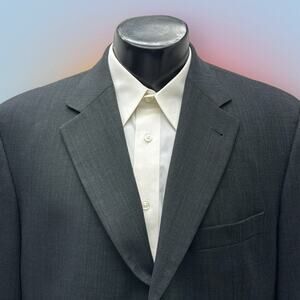 HUGO BOSS Men’s 42L Charcoal Gray Suit Jacket Blazer